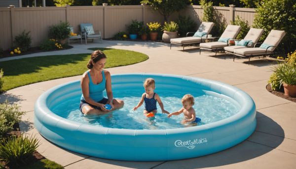 Piscines chauffées et pataugeoires sécurisées pour bébés