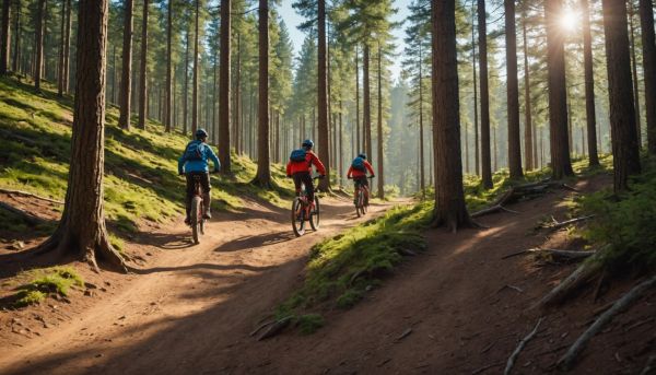 Randonnées en VTT et parcours accrobranche pour tous