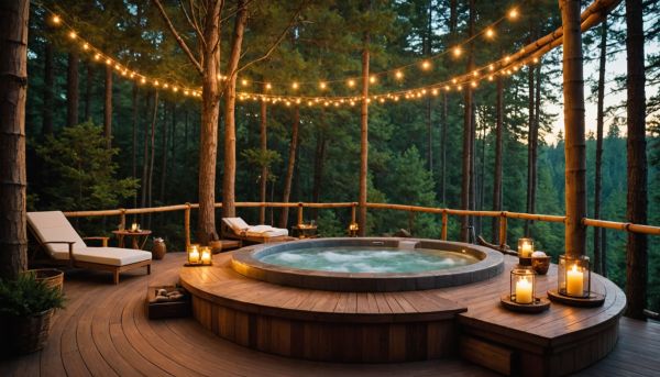 Services de conciergerie et spas privatifs sous les pins