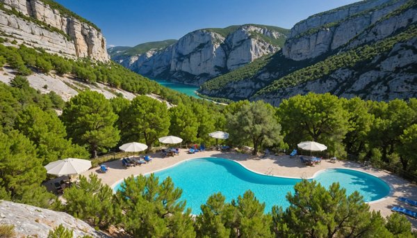5 campings incontournables avec piscine dans les gorges du verdon
