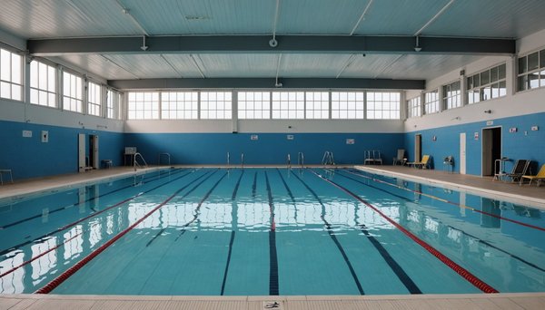 Piscine intérieure chauffée 28°c accessible dès avril en vendée