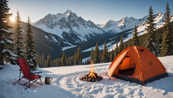 Les avantages de partir en camping l'hiver à la montagne